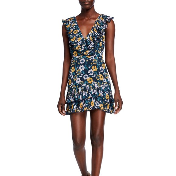 REVOLVE Ruffle Floral Mini Dress Light it Up TALULAH LA MAISON SZ XXL NWT!! - Picture 5 of 14